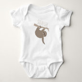 Sloth-Leben-T - Shirt-Baby Baby Strampler (Vorderseite)