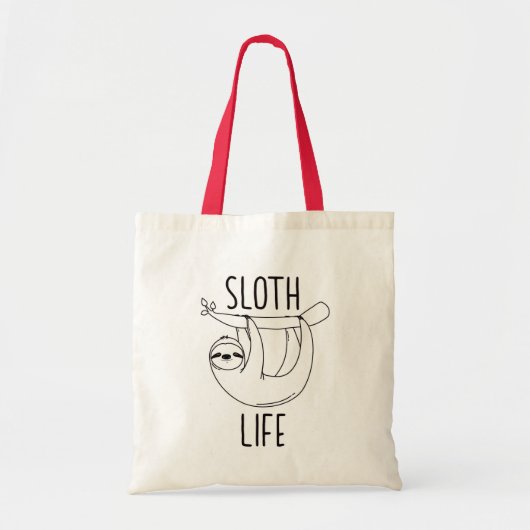 Sloth-Leben-Tasche Tragetasche (Vorne)