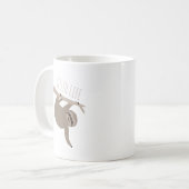 Sloth-Leben-Tasse Kaffeetasse (Vorderseite Links)