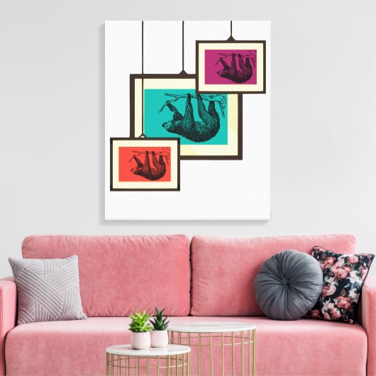 Sloth Leinwanddruck (Insitu (Wohnzimmer))