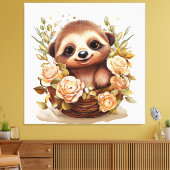Sloth Leinwanddruck (Insitu (Wohnzimmer))