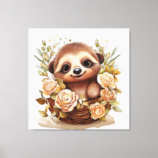 Sloth Leinwanddruck (Vorderseite)