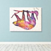 Sloth Leinwanddruck (Insitu (Holzboden))