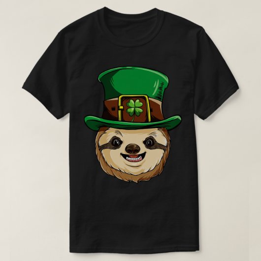 Sloth Leprechaun St Patricks Day for Animal Lover T-Shirt (Design vorne)