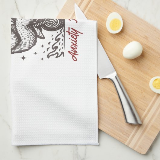 Sloth Let's Do This Before My Anxiety Kicks In Geschirrtuch (Viertel Falte)