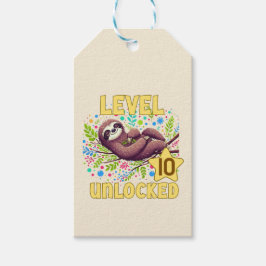 Sloth Level Unlock Birthday Gamer Design Geschenkanhänger