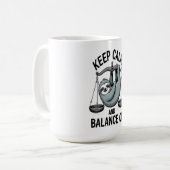 Sloth Libra Zodiac 15oz Mug Kaffeetasse (Vorderseite Links)