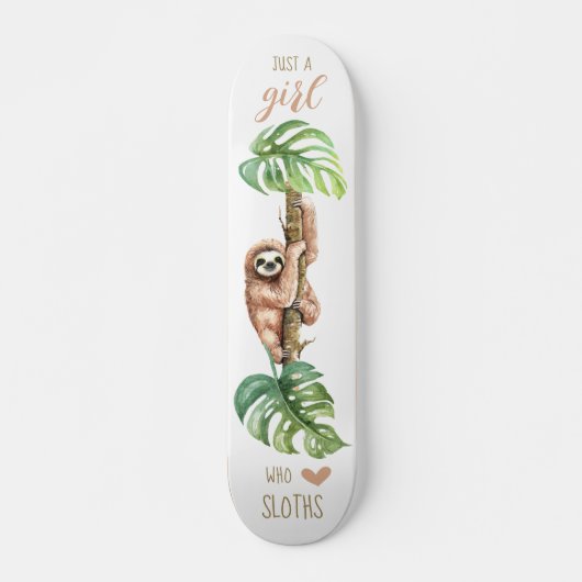Sloth Liebe 7 3/4" Skateboard Deck (Vorne)