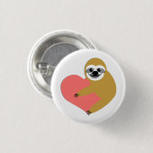 Sloth-Liebe Button (Vorne & Hinten)