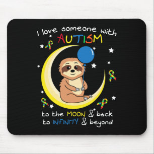 Sloth Liebe Jemand mit Puzzle Cool Autismus Awaren Mousepad