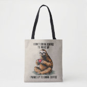 Sloth Liebe Kaffee Tasche (Vorderseite)