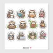 Sloth Life Collection Aufkleber (Blatt)