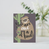 Sloth Life - Du bist eine Art Postkarte (Stehend Vorderseite)