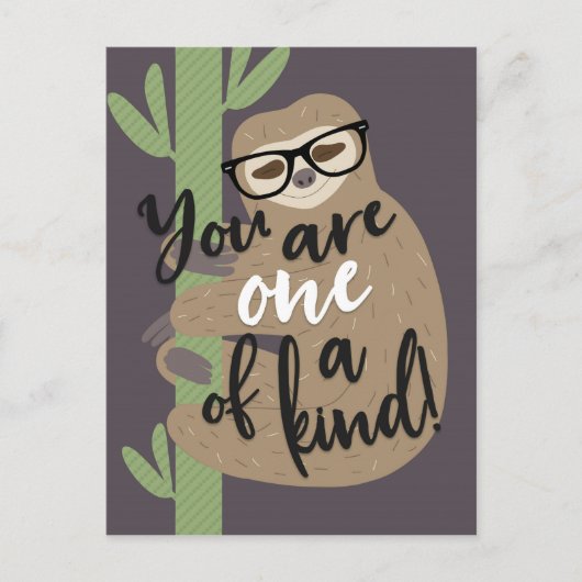 Sloth Life - Du bist eine Art Postkarte (Vorderseite)