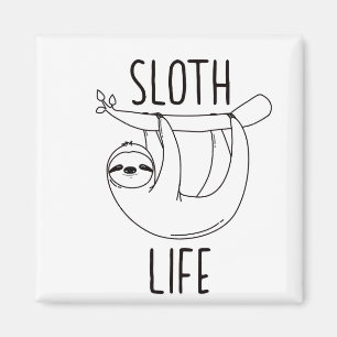 Sloth Life Kühlschrankmagnet
