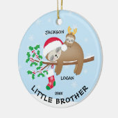 Sloth Little Brother Weihnachtsschmuck (Links)