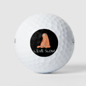 Sloth Live Slow Golfball (Vorderseite)