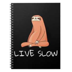 Sloth Live Slow Notizblock