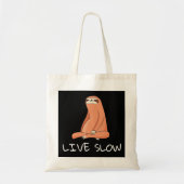 Sloth Live Slow Toe Bag Tragetasche (Vorne)