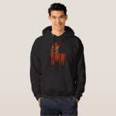 Sloth Llama Alpaca Rider Liebe Valentine D Hoodie (Vorne ganz)