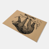 Sloth Lover Geschenk, Sloth Welcome Doormat Fußmatte (Schrägansicht)