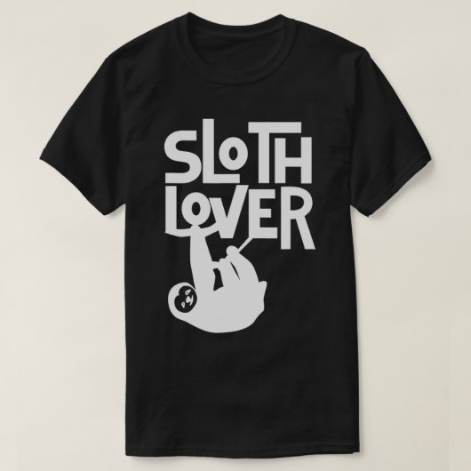 Sloth Lover Sloths Lazy T-Shirt (Design vorne)