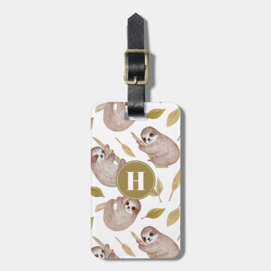 Sloth Luggage Tags Gepäckanhänger (Vorderseite vertikal)