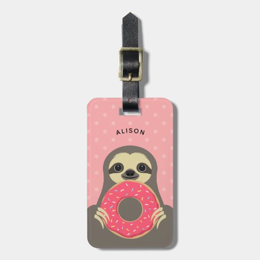 Sloth Luggage Tags Gepäckanhänger (Vorderseite vertikal)