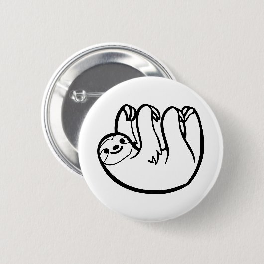 Sloth lustig button (Vorne & Hinten)