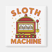 Sloth Machine Slots Spielautomat Casino Magnet (Vorne)