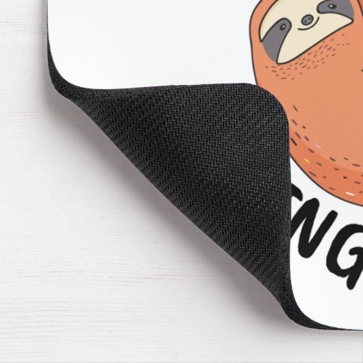 Sloth macht mein Bestes Mousepad (Ecke)