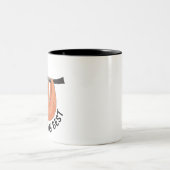 Sloth macht mein Bestes Zweifarbige Tasse (Mittel)
