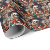 Sloth Mad Scientist Geschenkpapier (Rolleneckpunkt)
