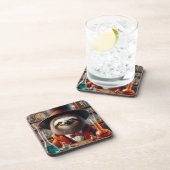 Sloth Mad Scientist Getränkeuntersetzer (Rechte Seite)