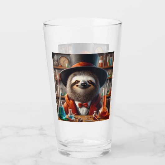 Sloth Mad Scientist Glas (Rückseite)