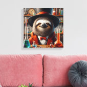 Sloth Mad Scientist Leinwanddruck (Insitu (Wohnzimmer))