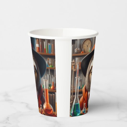 Sloth Mad Scientist Pappbecher (Links)