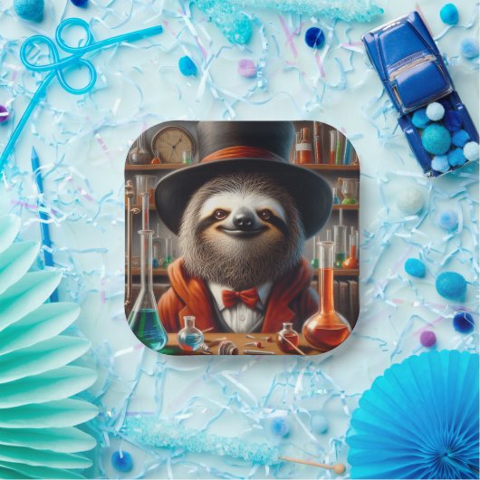 Sloth Mad Scientist Pappteller (Party)