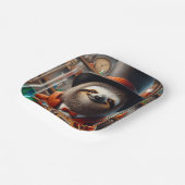 Sloth Mad Scientist Pappteller (Gewinkelt)