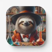 Sloth Mad Scientist Pappteller (Vorderseite)