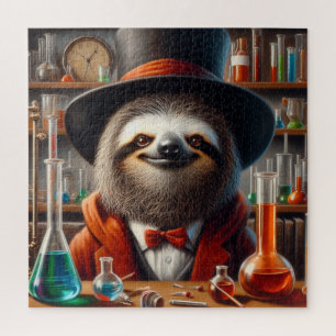 Sloth Mad Scientist Puzzle