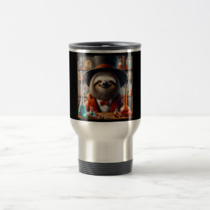 Sloth Mad Scientist Reisebecher