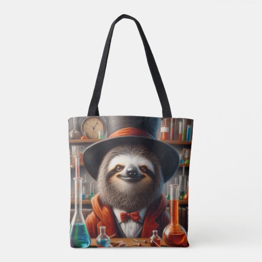 Sloth Mad Scientist Tasche (Rückseite)