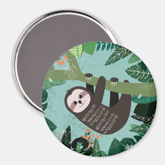 Sloth Magnet (Vorderseite/Rückseite)