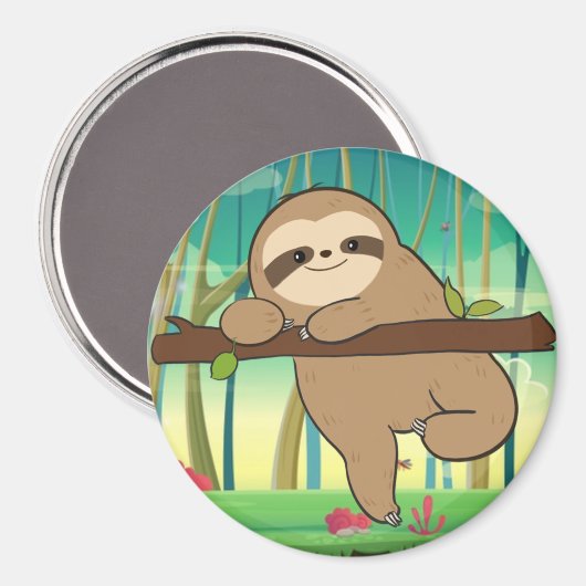 Sloth Magnet (Vorderseite/Rückseite)