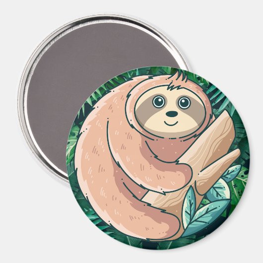 Sloth Magnet (Vorderseite/Rückseite)