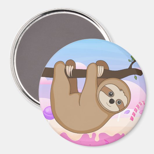 Sloth Magnet (Vorderseite/Rückseite)
