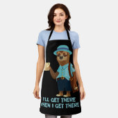 Sloth Mailman Funny und Rude Mailman Postarbeiter Schürze (Getragen)