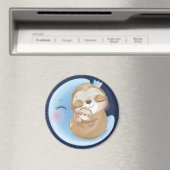 Sloth-Mama mit Baby Magnet (In Situ (Geschirrspüler))