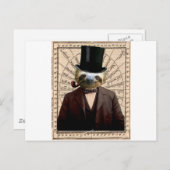 Sloth Man Viktorianisch Steampunk Anthropomorphisc Postkarte (Vorne/Hinten)